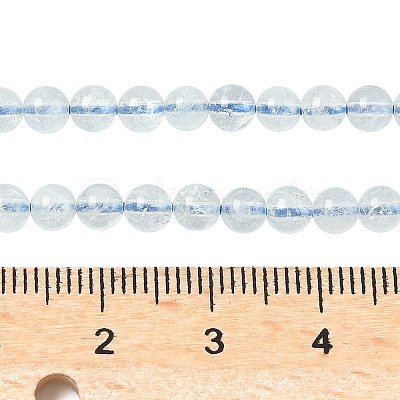 Natural Aquamarine Beads Strands G-P576-4mm-01A-1