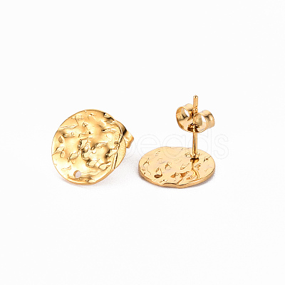 304 Stainless Steel Stud Earring Findings X-STAS-T052-38C-G-1