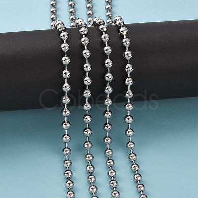 Tarnish Resistant 304 Stainless Steel Ball Chains CHS-A002B-1.5mm-1
