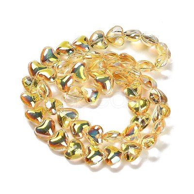Electroplate Glass Beads Strands EGLA-B008-01A-HP02-1