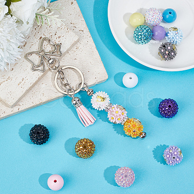 6Pcs 6 Colors Handmade Polymer Clay Beads CLAY-PA0001-47-1