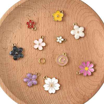 132Pcs Alloy Enamel Pendants DIY-FS0009-12-1