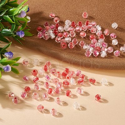 2Bags 200Pcs Transparent Glass Beads GLAA-TA0003-44B-1