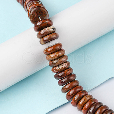 Natural Red Rainbow Jasper Beads Strands G-F743-06A-1