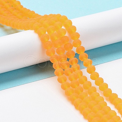 Transparent Glass Beads Strands EGLA-A034-T4mm-MD05-1