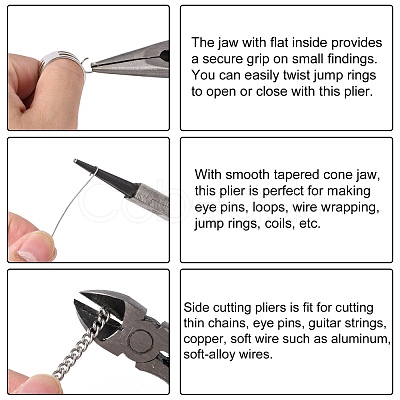 45# Carbon Steel Plier Sets: Side Cutting Pliers PT-R008-08-1
