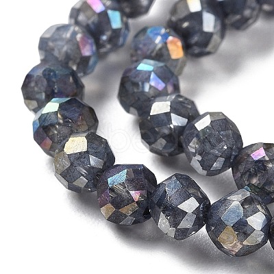 Transparent Electroplate Glass Beads Strands EGLA-F160-02A-1