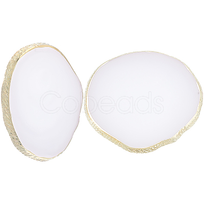 2Pcs Resin Imitation Agate Color Palette MRMJ-BBC0001-02A-1
