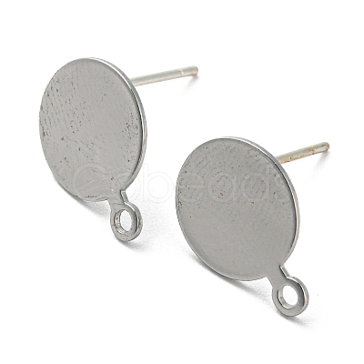 Brass Stud Earring Findings FIND-R144-12P-1