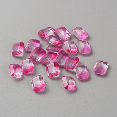 130Pcs Gradient Color Transparent Resin Cabochons RESI-TAC0018-30B-1