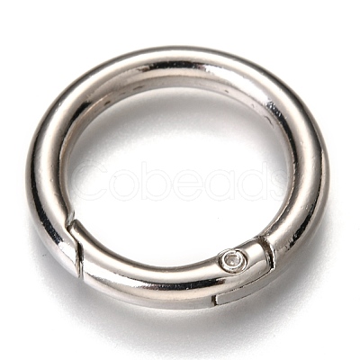 Zinc Alloy Spring Gate Rings X-PALLOY-C100-01P-04-1