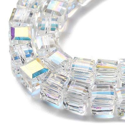 Electroplate Glass Beads Strands EGLA-H108-01A-AB01-1