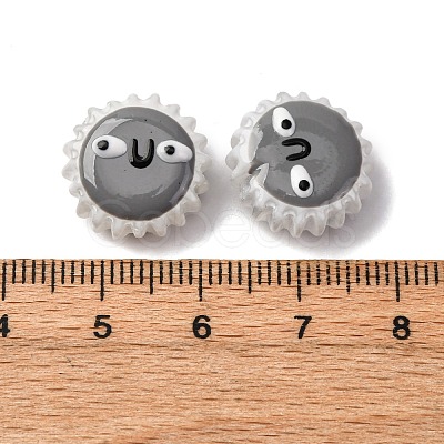 Fuuny Baking Paint Glass Enamel Beads LAMP-Q045-01A-1