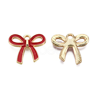 Light Gold Plated Alloy Pendants ENAM-T009-40B-1