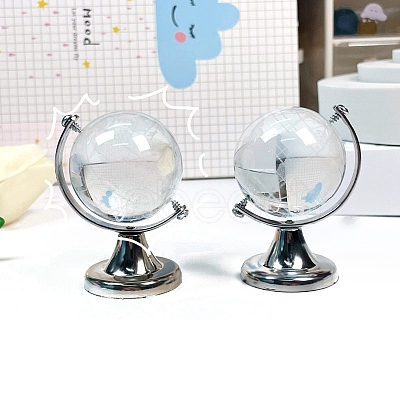 Featuring Brass and Glass Rotating Globe with Acid Etched Map PW-WGAE513-01-1