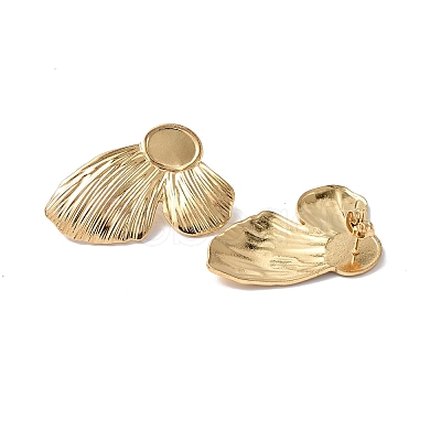 Ion Plating(IP) 304 Stainless Steel Stud Earring Findings STAS-F286-06A-G-1