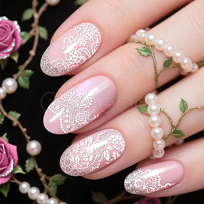 Stainless Steel DIY Nail Art Templates MRMJ-WH0092-234-1