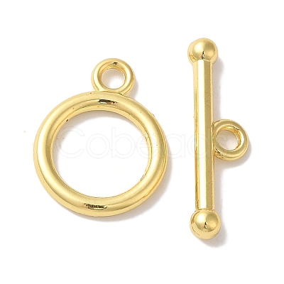 Rack Plating Brass Toggle Clasps X-KK-A225-06G-1