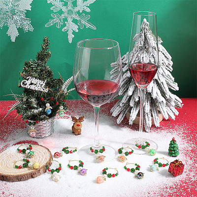 Angel Acrylic Wine Glass Charms AJEW-SC00021-1