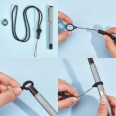 DIY Electronic Stylus & Lighter Silicone Holder Neck Lanyard Making Kit FIND-CP0002-43-1