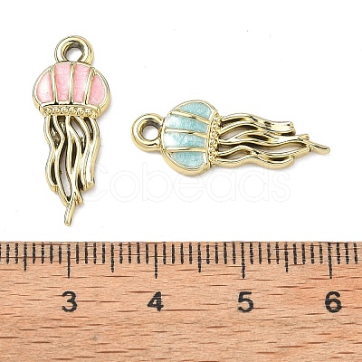 Alloy Enamel Pendants FIND-C087-05G-1