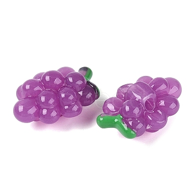 Imitation Jelly Effect Acrylic Beads OACR-N126-08A-1