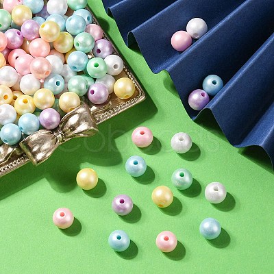 Opaque Acrylic Beads MACR-YW0002-18A-1