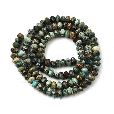 Natural African Turquoise(Jasper) Beads Strands G-F717-02B-01-1