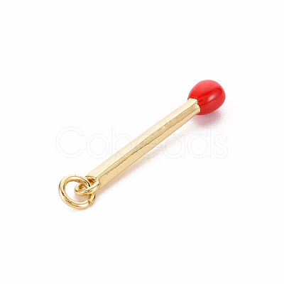 Brass Enamel Pendants X-KK-S362-032C-NR-1