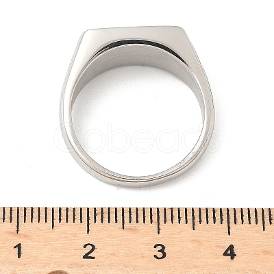 316L Stainless Steel Shell Finger Rings for Women RJEW-U054-01C-P-1