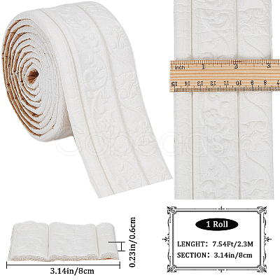 1Pc PVC Foam 3D Self-Adhesive Waterproof Wallpaper Border AJEW-CP0008-20-1