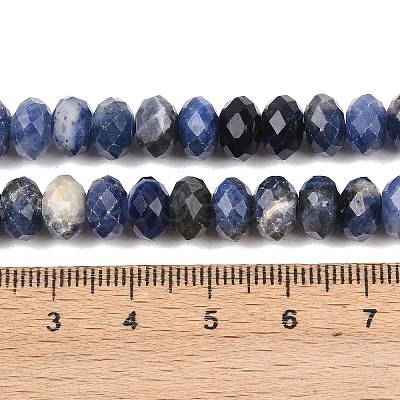 Natural Sodalite Beads Strands G-C259-A23-5x8mm-1