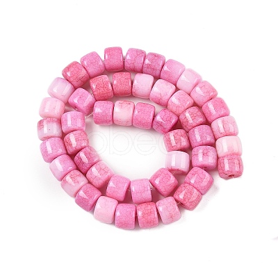 Ombre Effect Dyed Glass Beads Strands GLAA-H037-01F-1