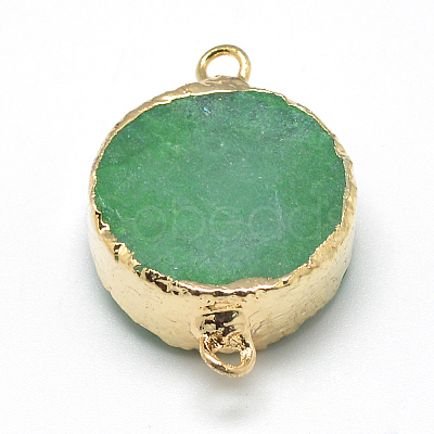 Natural Druzy Agate Links connectors LS-G-Q500-04-1