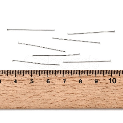 SHEGRACE Brass Flat Head Pins XGR0085P-33P-1
