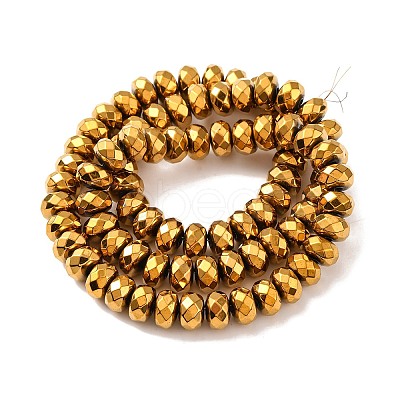 Electroplate Non-magnetic Synthetic Hematite Beads Strands X-G-J160-E-02-1