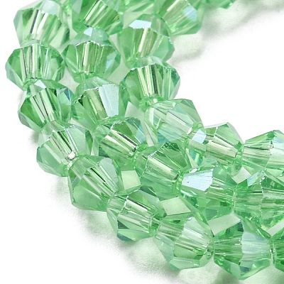 Transparent Electroplate Glass Beads Strands LS-EGLA-A039-T3mm-A24-1