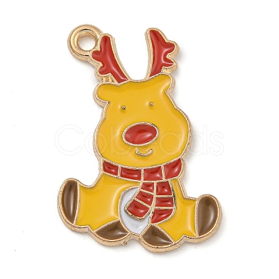 Christmas Theme Alloy Enamel Pendants ENAM-Z019-01E-1
