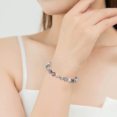 210Pcs 6 Colors Electroplated Natural Lava Rock Beads G-OC0001-97-1