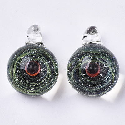 Handmade Lampwork Pendants LS-LAMP-N021-005D-1