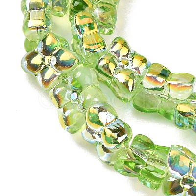Transparent Glass Beads Strands GL-CBAAE04-02E-1
