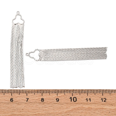 Brass Tassel Big Pendants KK-F898-22C-P-1
