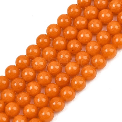 Dyed Natural White Jade Beads Strands GG-CBAD029-A08-6mm-1