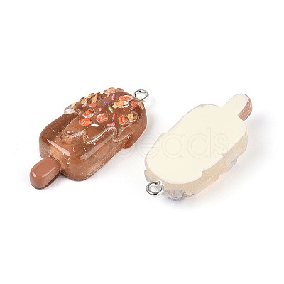 Transparent Resin Pendants RESI-N050-07P-1