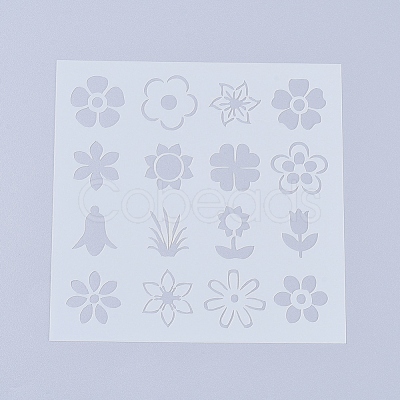 Plastic Reusable Drawing Painting Stencils Templates X-DIY-L026-106C-1