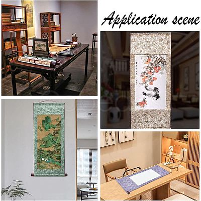 6Pcs 6 Style Polyester Vertical Painted Scroll AJEW-NB0002-91-1