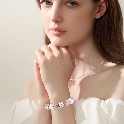 5Pcs 5 Colors Alloy Rhinestone Crown Beads FIND-SC0023-77-1