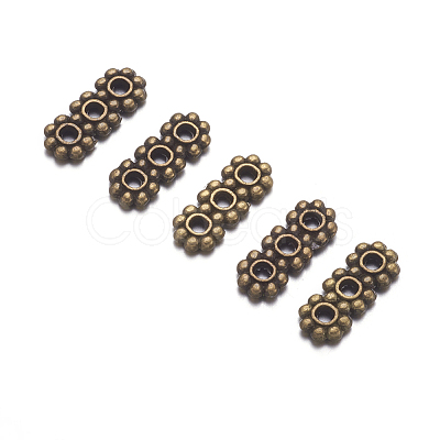 Tibetan Style 3-Hole Spacer Bars LS-TIBEB-A0794Y-AB-RS-1
