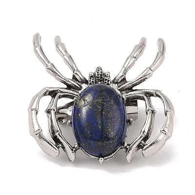 Natural Lapis Lazuli Brooches G-A224-01AS-09-1