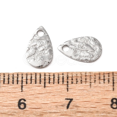 Hammered 304 Stainless Steel Pendants X-STAS-G385-03P-1